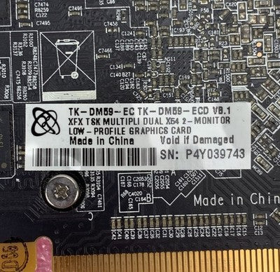 XFX TK-DM59-EC Multipli Dual Display Video Graphics Card