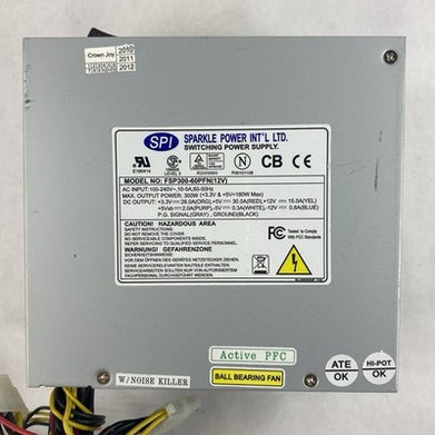 SPI FSP FSP300-60PN 12V 10.5A 300W Power Supply Tested