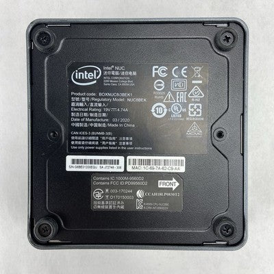 Intel BOXNUC8i3BEK1 Micro Intel Core i3-8109U 3GHz 8GB RAM No AC/HDD/OS