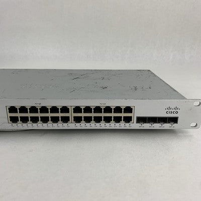 Cisco Meraki MS210-24P 28-Port Fully Managed Ethernet Switch Reset Tested