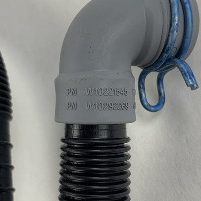 Whirlpool Washer Drain Hose W10221545 W10292269 w/ U-Bend W10280024