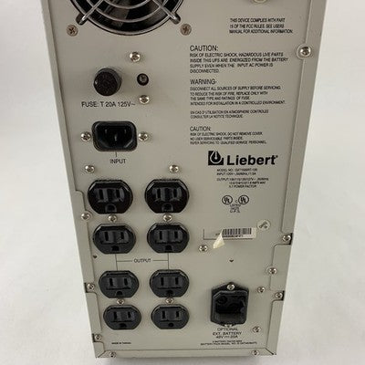 Liebert GXT1500RT-120 Upstation GXT 1500VA Tower 120V-AC 50/60Hz No Batteries
