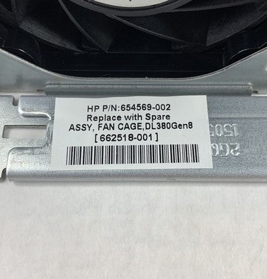 HP 654569-002 Server 6-Slot Fan Cage w/ Fans