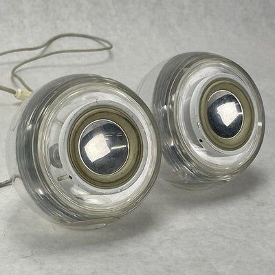 Apple Pro  M6531 Clear Wired Speakers made by Harmon Kardon Untested