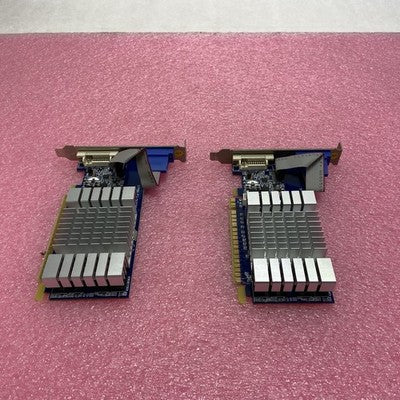Lot of 2 SFPX84 NVIDIA EX84S256L GeForce 8400GS PCI-E Express 256MB Video Card
