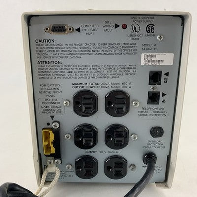 APC BP1400 Battery Back Ups Pro Tower 1400 VA 120V Tested No Battery