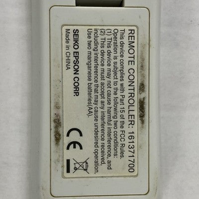 Epson Projector OEM Remote Controller 161371700 No Batteries