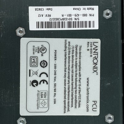 Lantronix 310-655-R PCU Power Control Unit 100-240 Vac 50/60 Hz No Cables