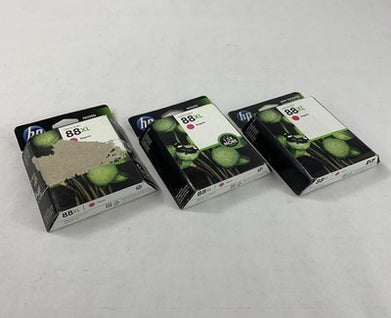 HP C9392AN 88XL Magenta Ink Exp. Sep 2012 (Lot of 3)