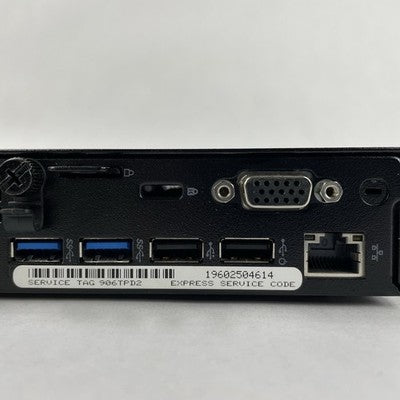 Dell Optiplex 3040 Micro i3-6100T 3.20 GHz 4 GB RAM W/AC No HDD/OS