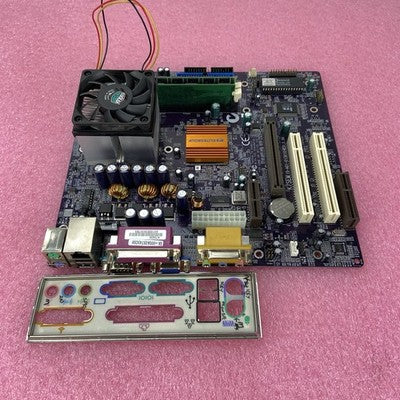 ECS SIS-730 Motherboard AMD Duron 1.3GHz 384MB RAM w/Shield Purple MB