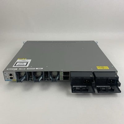 Cisco WS-C3850-48P-L V07 48-Port PoE Switch Tested w/ C3850-NM-4-10G 2x PSU