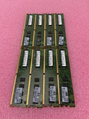 Samsung 1GB 1Rx8 PC2-6400U-666-12-ZZ M378T2863EHS-CF7 Lot of 8