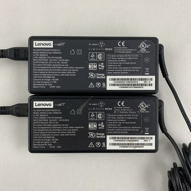 Lenovo ADL135NDC2A 135W AC Adapter 45N0485 Slim Square Tip Charger Lot of 2x