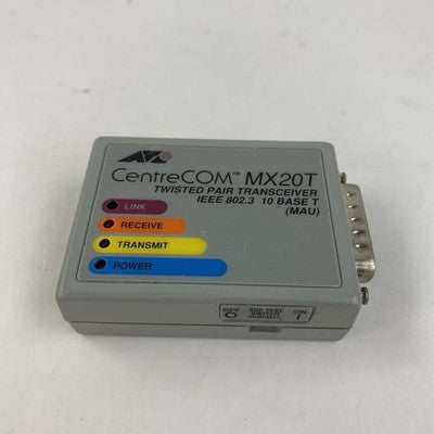 CentreCom MX20T Twisted Pair Transceiver IEEE 802.3 Untested - Lot of 3
