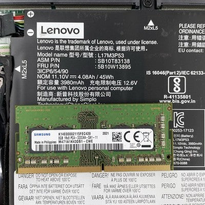 Lenovo ThinkPad L490 14" i5-8250U 1.60 GHz 8 GB RAM No SSD/OS/AC