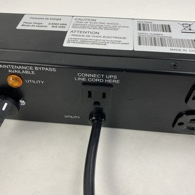Tripp Lite PDUB15 AGPD7642 100V-120V 12 A 1 Phase 9 Outlets - Power Tested