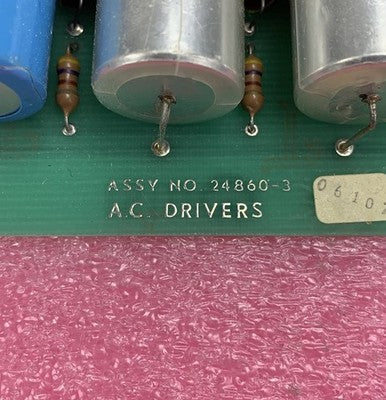 MSI 06107 A.C. Drivers Assy No 24860-3 Card