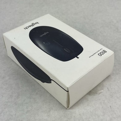 Logitech B100 Wired USB Mouse Ambidextrous Black 910-001439