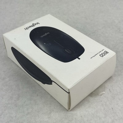 Logitech B100 Wired USB Mouse Ambidextrous Black 910-001439
