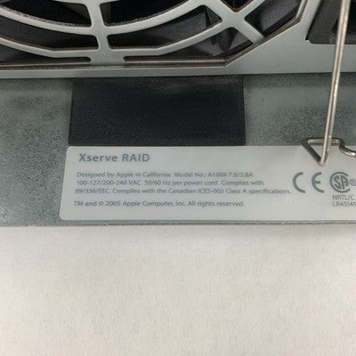 Apple Xserve Raid A1009 Network Enclosure w/ 3x Caddy 2x 603-6332 1x PSU No HDDs