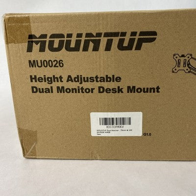 Mountup MU0026 Height Adjustable Dual Monitor Desk Mount