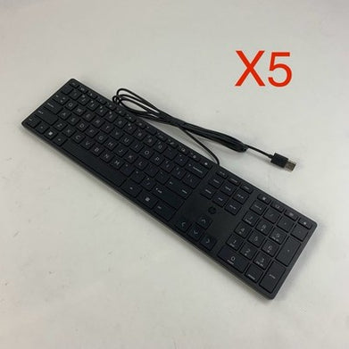 HP L969-001 Wired Desktop 320k & Halley USB Keyboard - Untested - Lot of 5