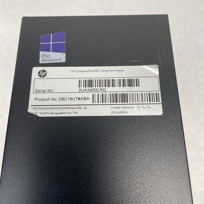 HP Compaq 830 Intel i3-3220 3.30 GHz 4 GB RAM No HDD No OS