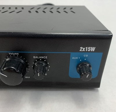 Pyle PTA1 2x15W Stereo Power Amplifier - Power Tested