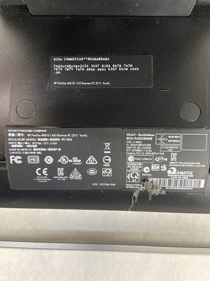 HP ProOne 400 G1 AIO Touch Intel Core i5-4590T 2GHz 8GB RAM No HDD No OS