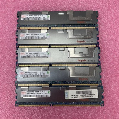 Assorted Hynix 4GB DDR3-1333 ECC RDIMM Server RAM Mixed P/N Lot of 5 Untested