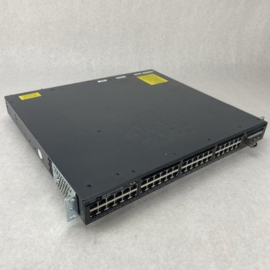 Cisco WS-C3650-48PS-L V05 48-Port PoE+ Switch 1x PSU Tested Reset