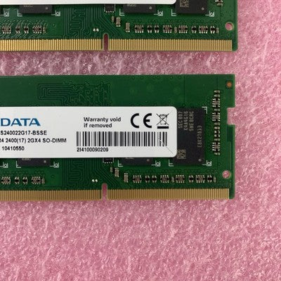 ADATA 2 GB AD4S240022G17-BSSE DDR4 2400 SO-DIMM 1.2 V Laptop Ram Lot of 2x