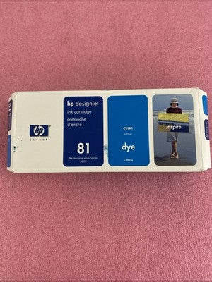 HP C4931A Cyan Ink cartridge Designjet 5000 5500 New OEM Box Sealed 04 Lot of 2