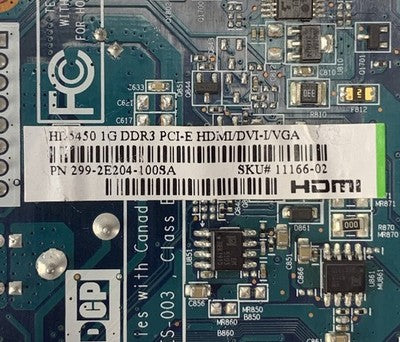 AMD Radeon HD5450 1GB GDDR3 HDMI DVI VGA Video Graphics Card
