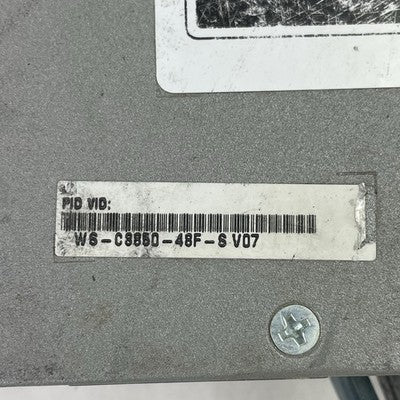 Cisco WS-C3850-48F-S 3850 1x PSU 48 1GE RJ-45 PoE Ports V07 Tested and Reset