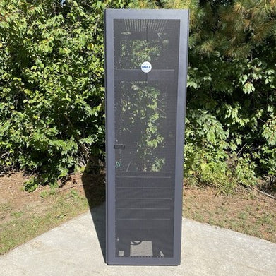 Dell PowerEdge 4210 42U Server Rack Cabinet 0GJ575 w/Sides & PDUs- No Back Panel