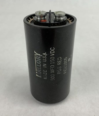 Mallory HC15005 500 MFD 150VDC Capacitor