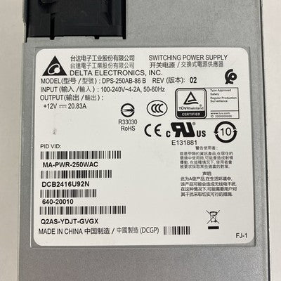Delta Electronics DPS-250AB-86 B REV 02 Switching Power Supply