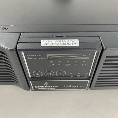 Liebert Emerson PS1000RT3-120W 1000VA 2U W/ Rackears UPS Tested No Batts