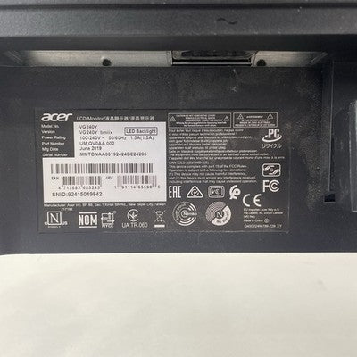 Acer Vg240y Monitor Tested