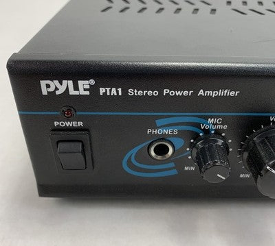 Pyle PTA1 2x15W Stereo Power Amplifier - Power Tested