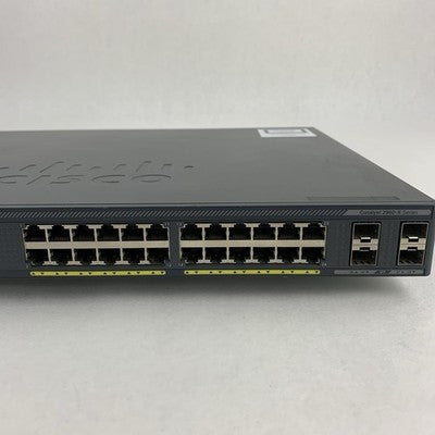 Cisco Catalyst 2960 WS-C2960X-24PS-L V02 24 Port Tested Reset No Stack