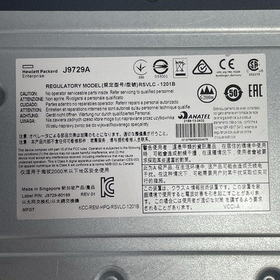HP 2920-48G PoE+ Switch J9729A 48-Port With J9731A Network Switch No PS