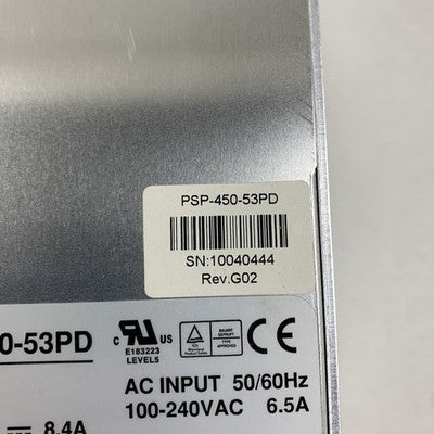 MeanWell PSP-450-53PD PSP45053PD Power Supply Tested