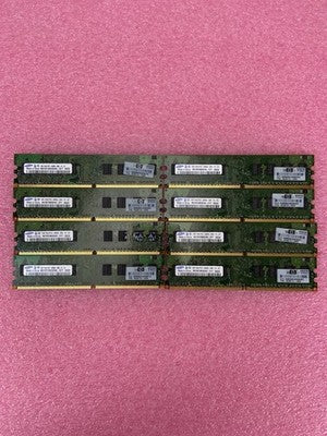 Samsung 1GB 1Rx8 PC2-6400U-666-12-ZZ M378T2863EHS-CF7 Lot of 8