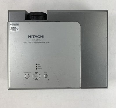 Hitachi CP-S335 LCD Projector 1288 Lamp Hours - No Remote or Filter Cover