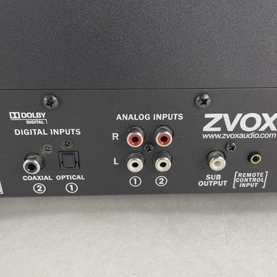 ZVOX 580 Sound Bar Sound Base Cabinet Box Subwoofer Sound System TV Platform Blk
