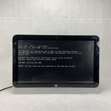 HP 19-3013W AIO AMD E1-2500 1.4GHz 4GB RAM No HDD No OS No AC