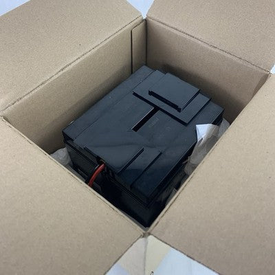 BTI Replacement UPS Battery for APC RBC7 12V DC Lead Acid Box Opened